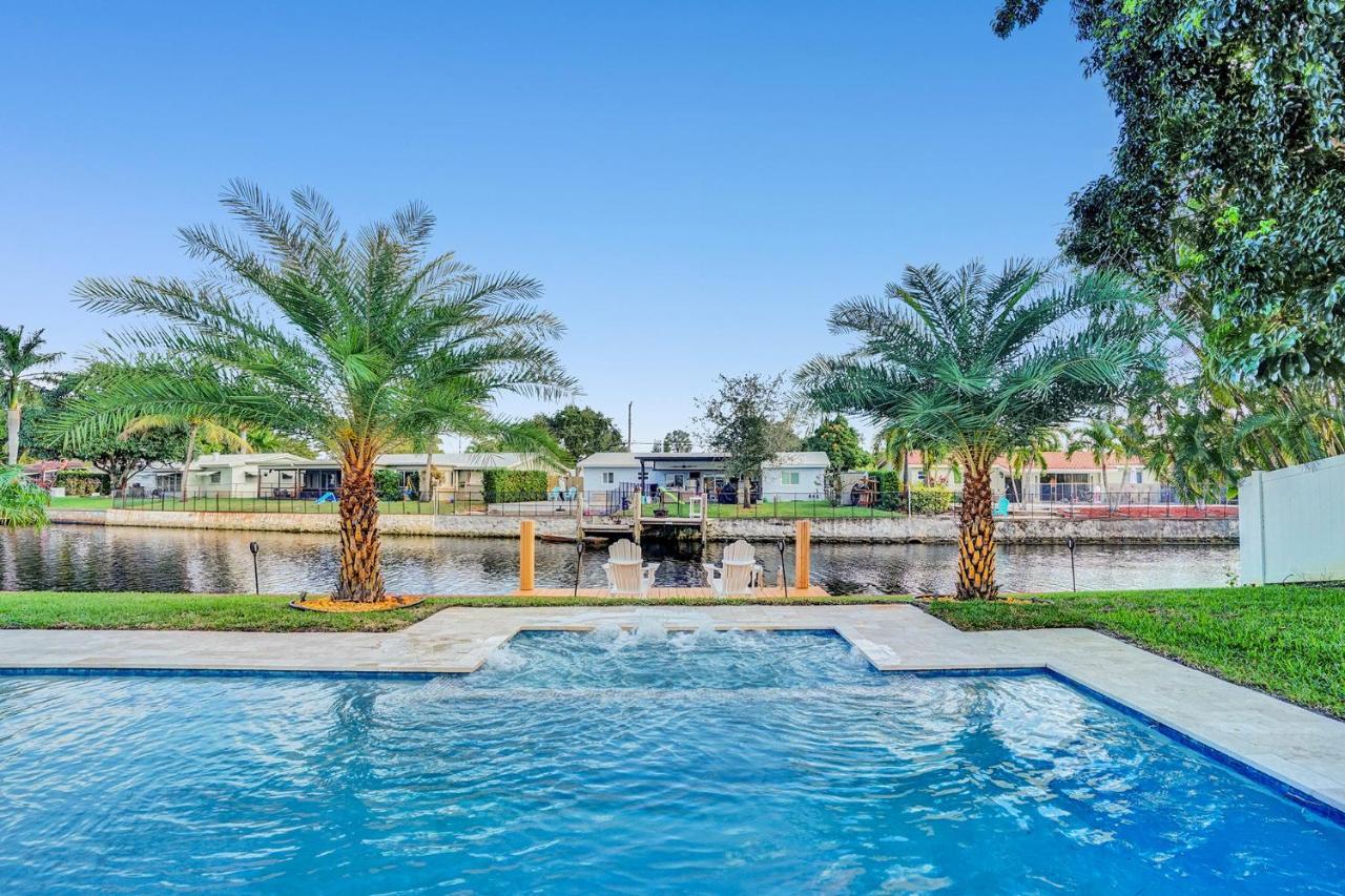 New! Waterfront Heated Pool & Jacuzzi 2 Mi To Beach - Fishing Pier Relaxing Spa & Hammock Fort Lauderdale Eksteriør bilde