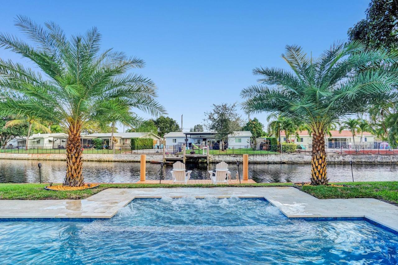 New! Waterfront Heated Pool & Jacuzzi 2 Mi To Beach - Fishing Pier Relaxing Spa & Hammock Fort Lauderdale Eksteriør bilde