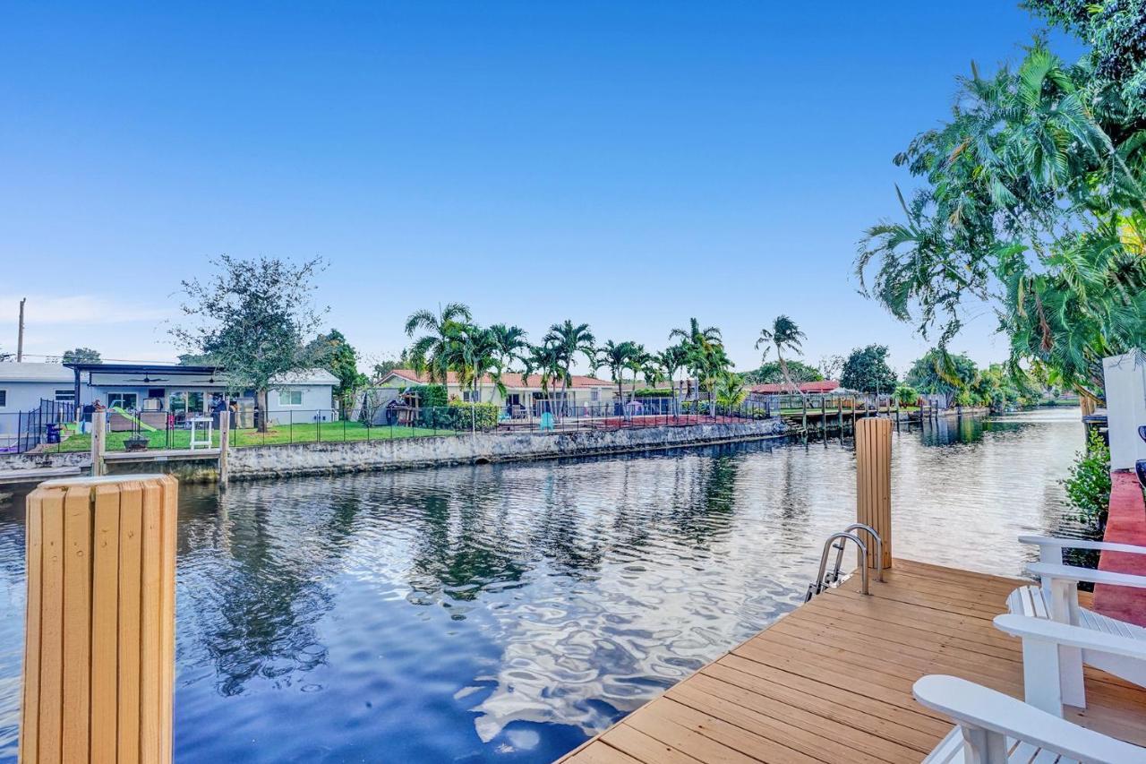 New! Waterfront Heated Pool & Jacuzzi 2 Mi To Beach - Fishing Pier Relaxing Spa & Hammock Fort Lauderdale Eksteriør bilde