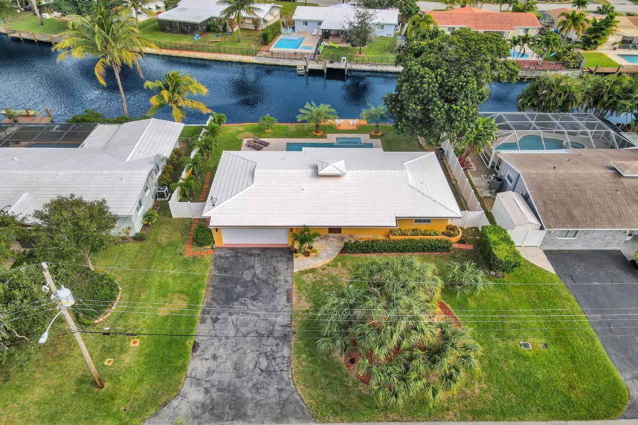 New! Waterfront Heated Pool & Jacuzzi 2 Mi To Beach - Fishing Pier Relaxing Spa & Hammock Fort Lauderdale Eksteriør bilde