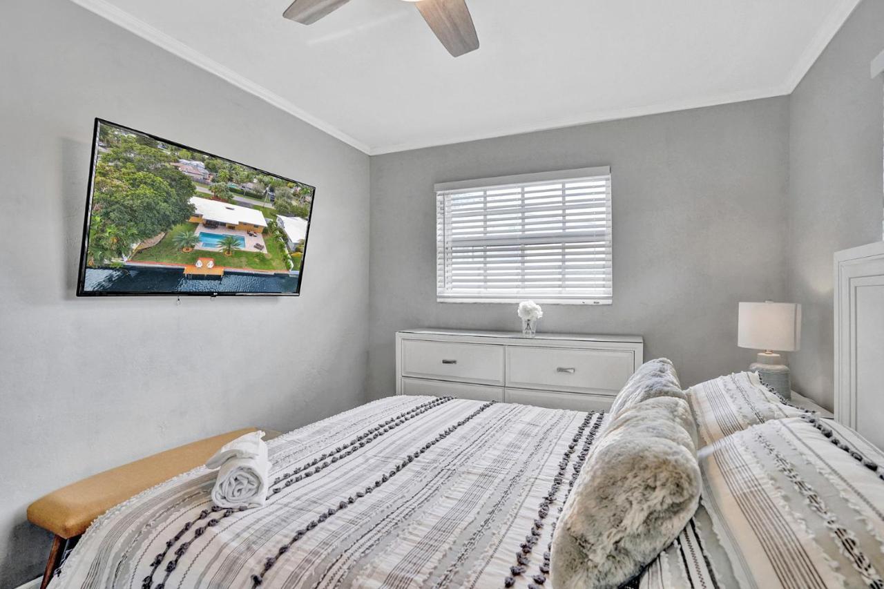 New! Waterfront Heated Pool & Jacuzzi 2 Mi To Beach - Fishing Pier Relaxing Spa & Hammock Fort Lauderdale Eksteriør bilde