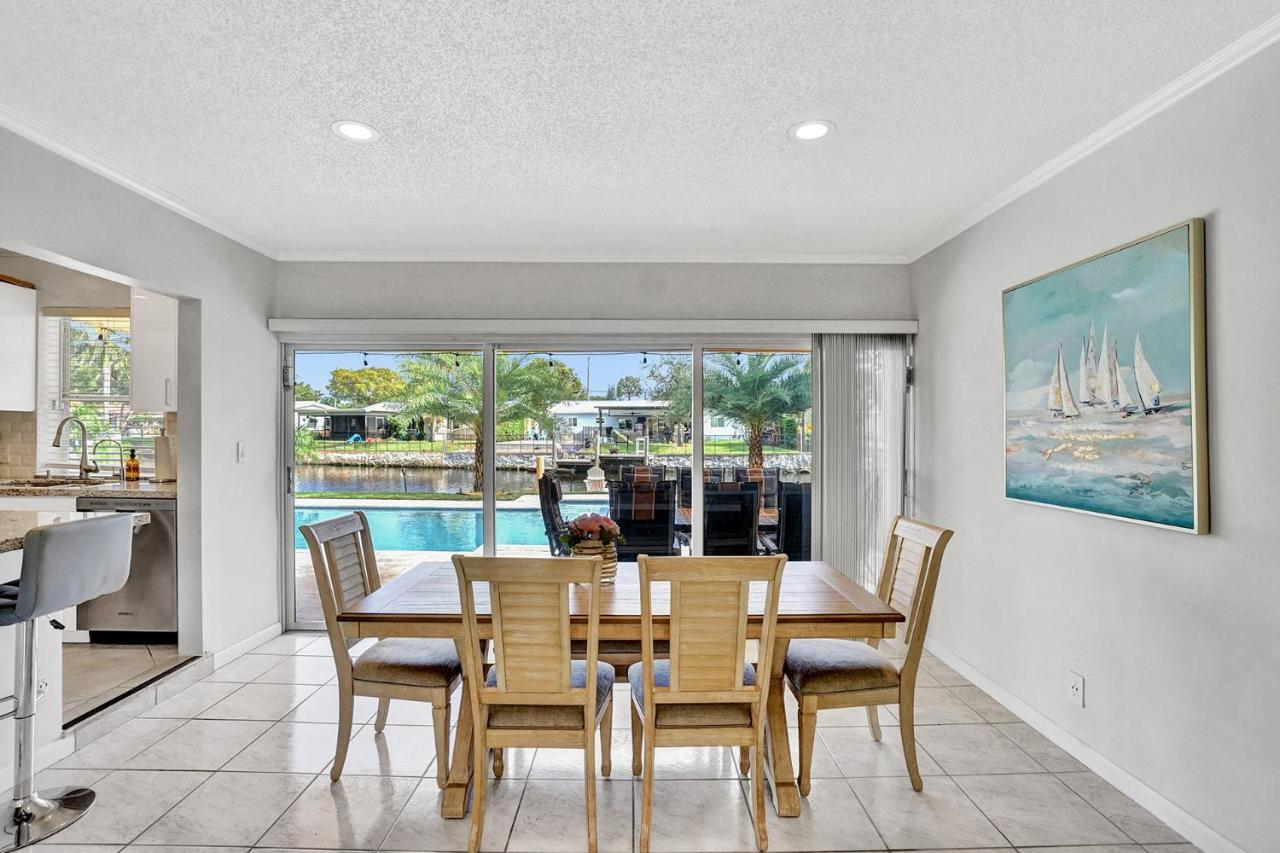 New! Waterfront Heated Pool & Jacuzzi 2 Mi To Beach - Fishing Pier Relaxing Spa & Hammock Fort Lauderdale Eksteriør bilde
