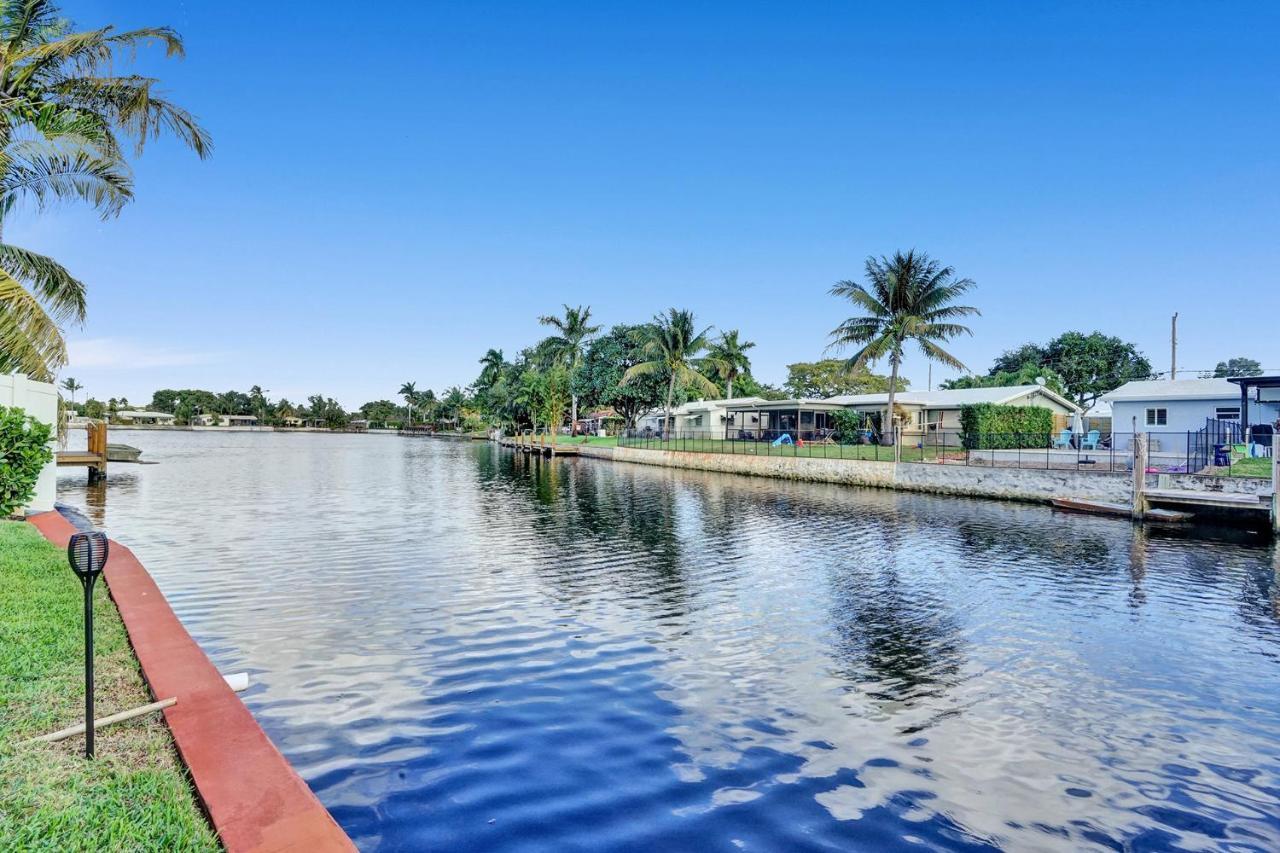 New! Waterfront Heated Pool & Jacuzzi 2 Mi To Beach - Fishing Pier Relaxing Spa & Hammock Fort Lauderdale Eksteriør bilde