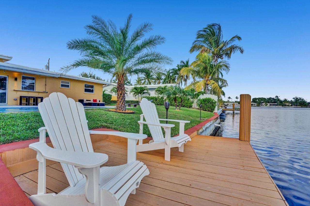 New! Waterfront Heated Pool & Jacuzzi 2 Mi To Beach - Fishing Pier Relaxing Spa & Hammock Fort Lauderdale Eksteriør bilde