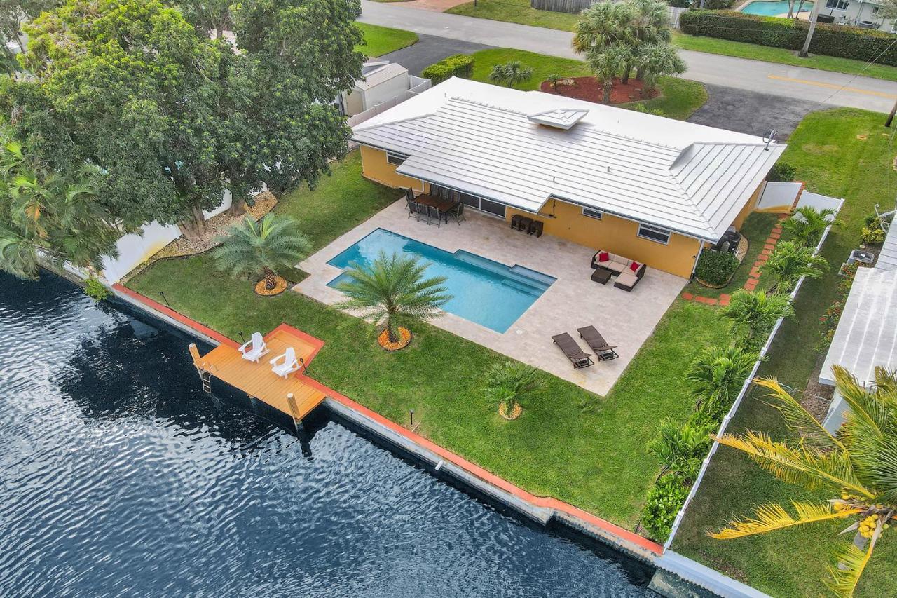 New! Waterfront Heated Pool & Jacuzzi 2 Mi To Beach - Fishing Pier Relaxing Spa & Hammock Fort Lauderdale Eksteriør bilde