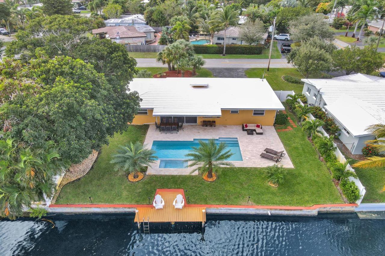 New! Waterfront Heated Pool & Jacuzzi 2 Mi To Beach - Fishing Pier Relaxing Spa & Hammock Fort Lauderdale Eksteriør bilde