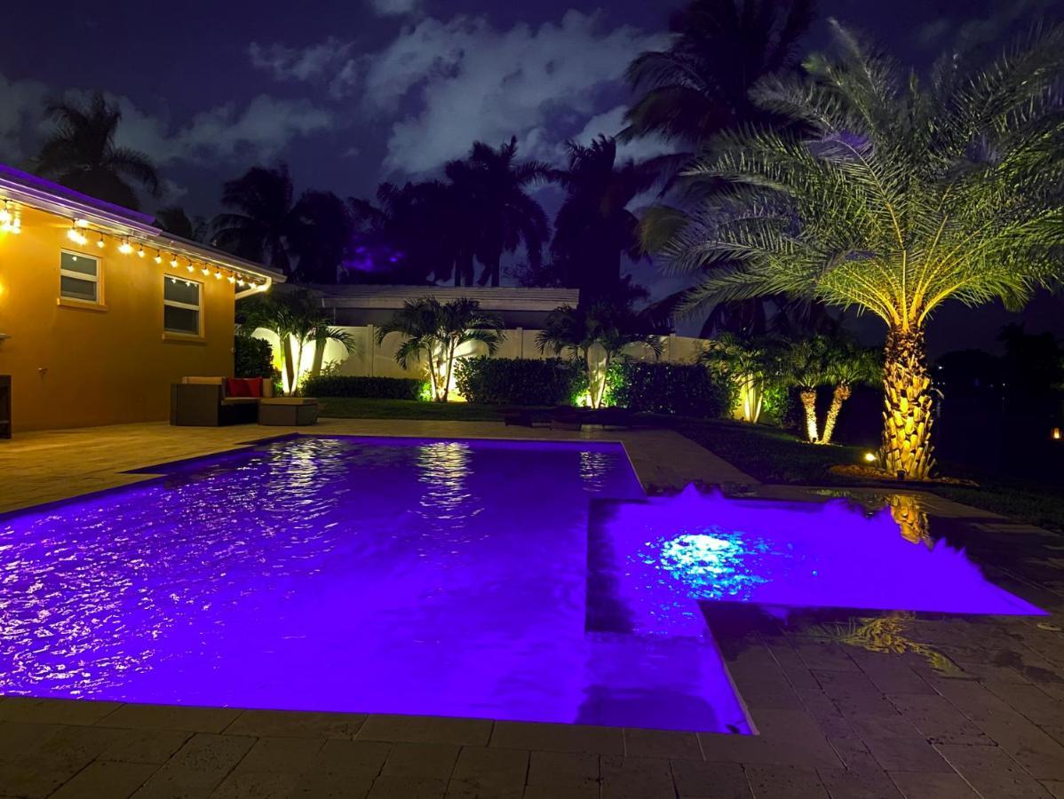 New! Waterfront Heated Pool & Jacuzzi 2 Mi To Beach - Fishing Pier Relaxing Spa & Hammock Fort Lauderdale Eksteriør bilde
